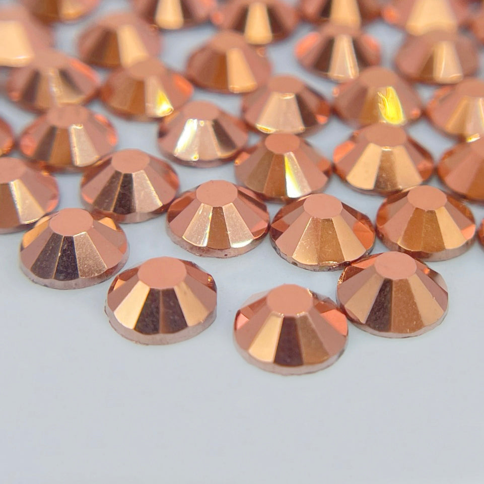 Rose Gold Glass Rhinestones