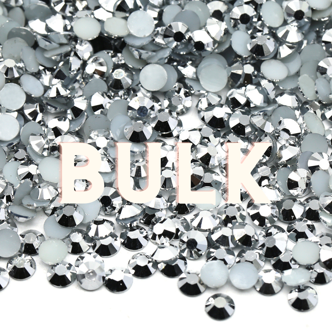 Cinderella Silver Jelly Rhinestones | Wholesale Bag