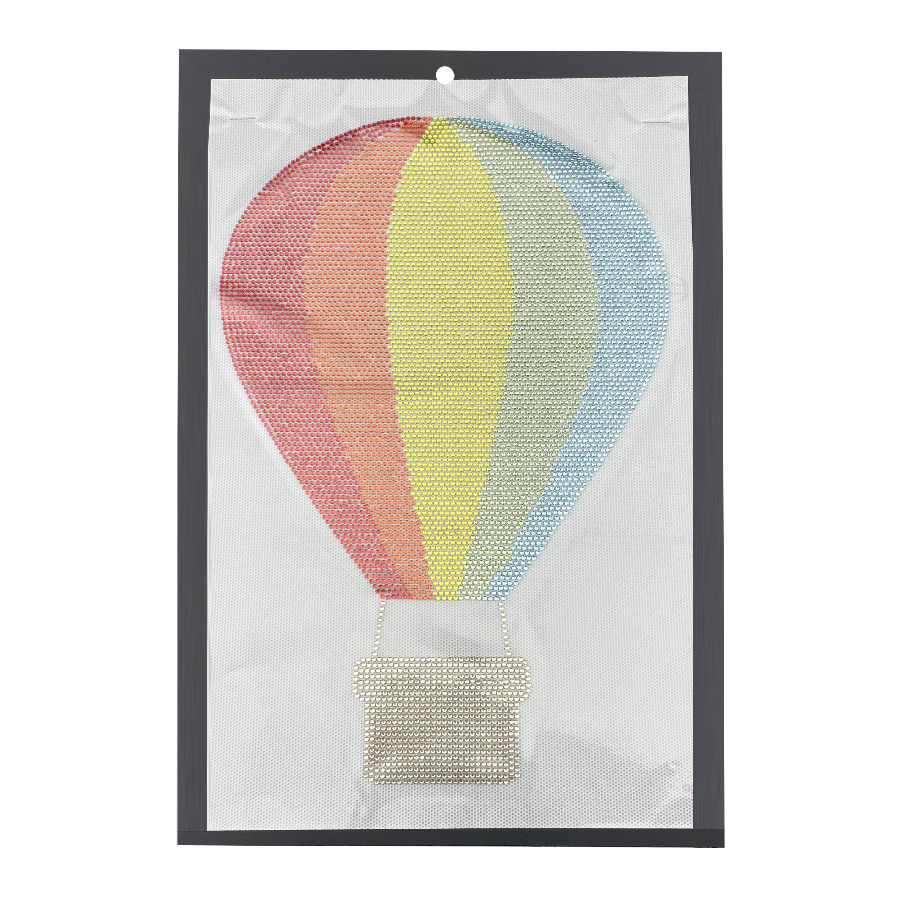 Hot Air Balloon Rhinestone Hotfix Transfer