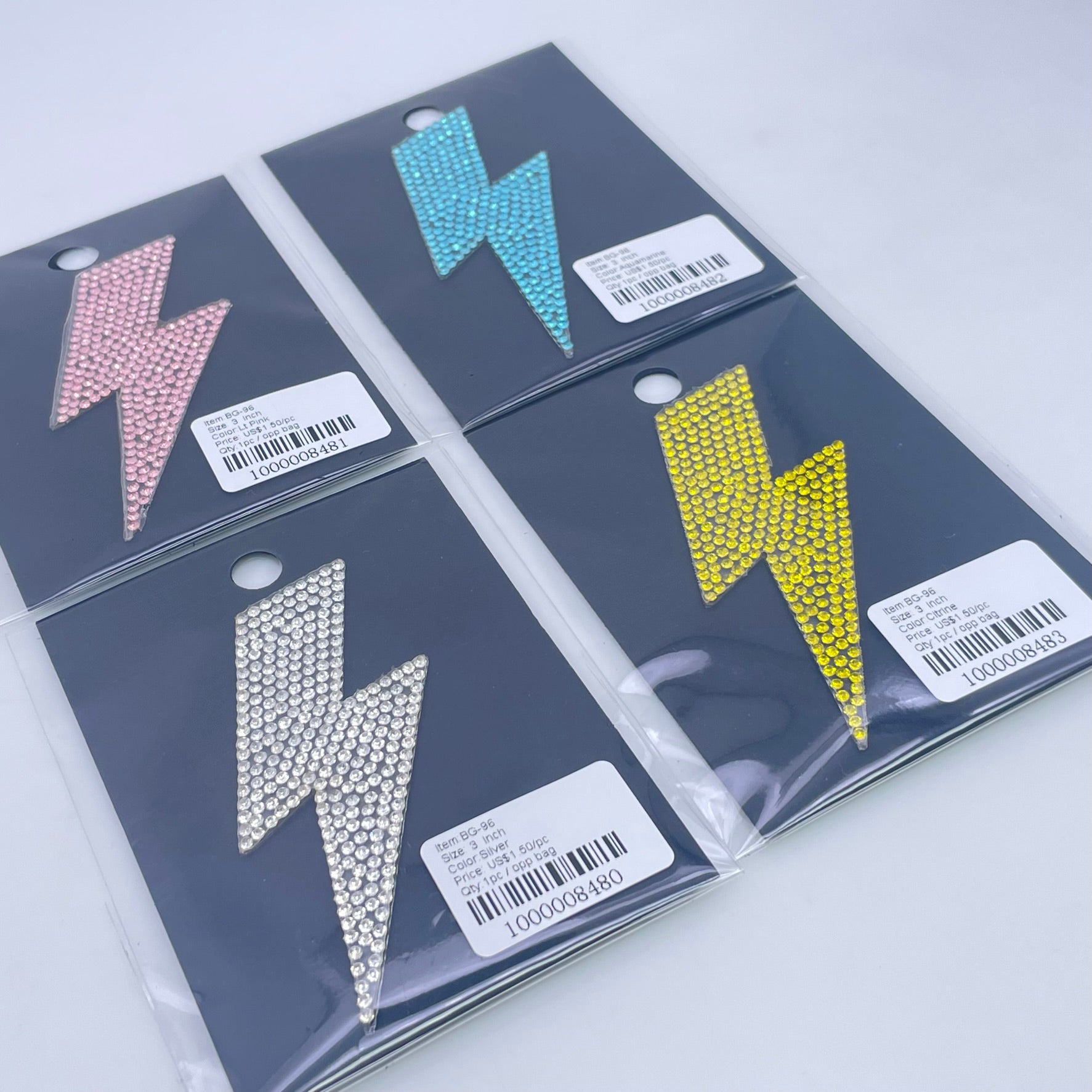 Lightning Bolt Hotfix Applique BG-96