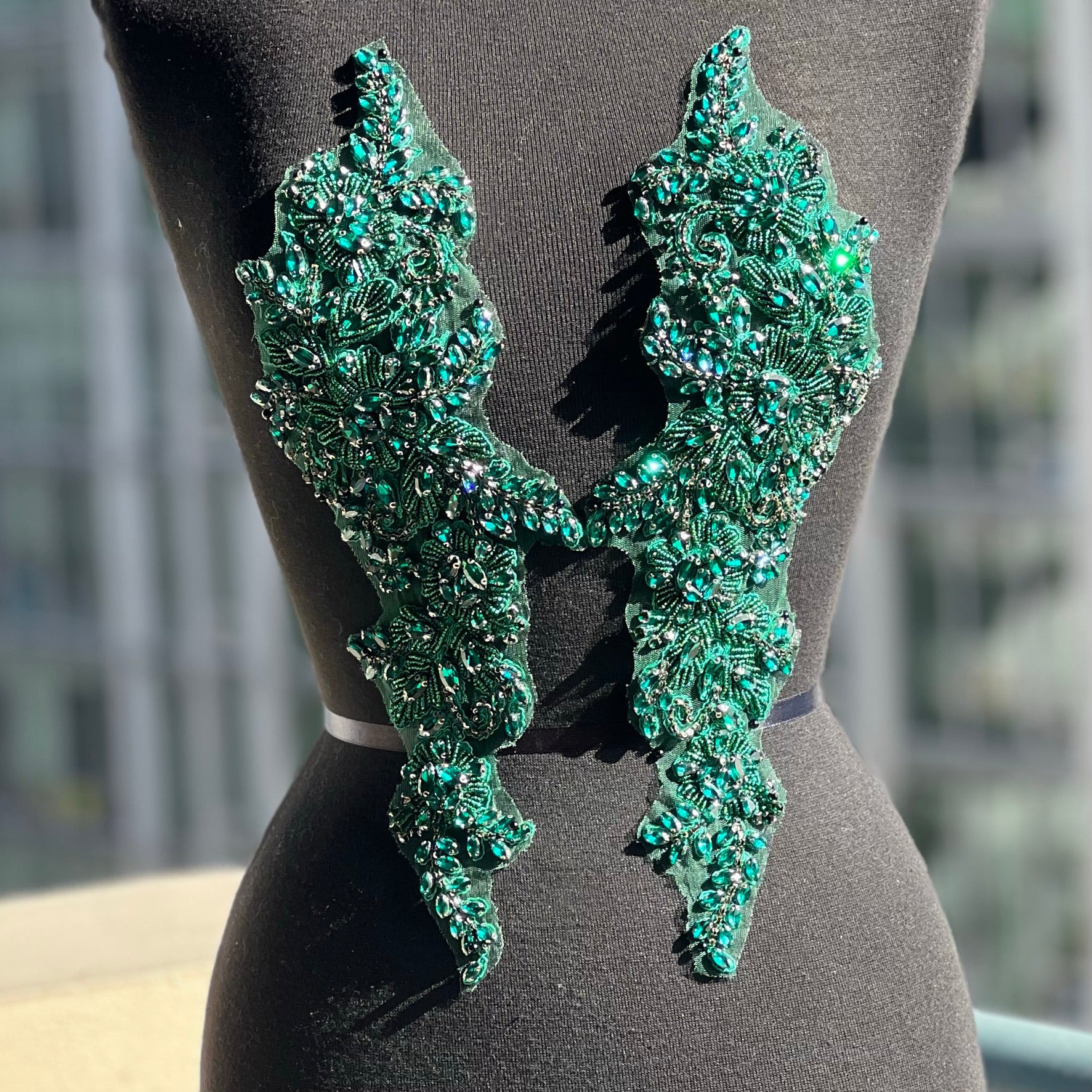 Lilli Emerald Rhinestone Applique