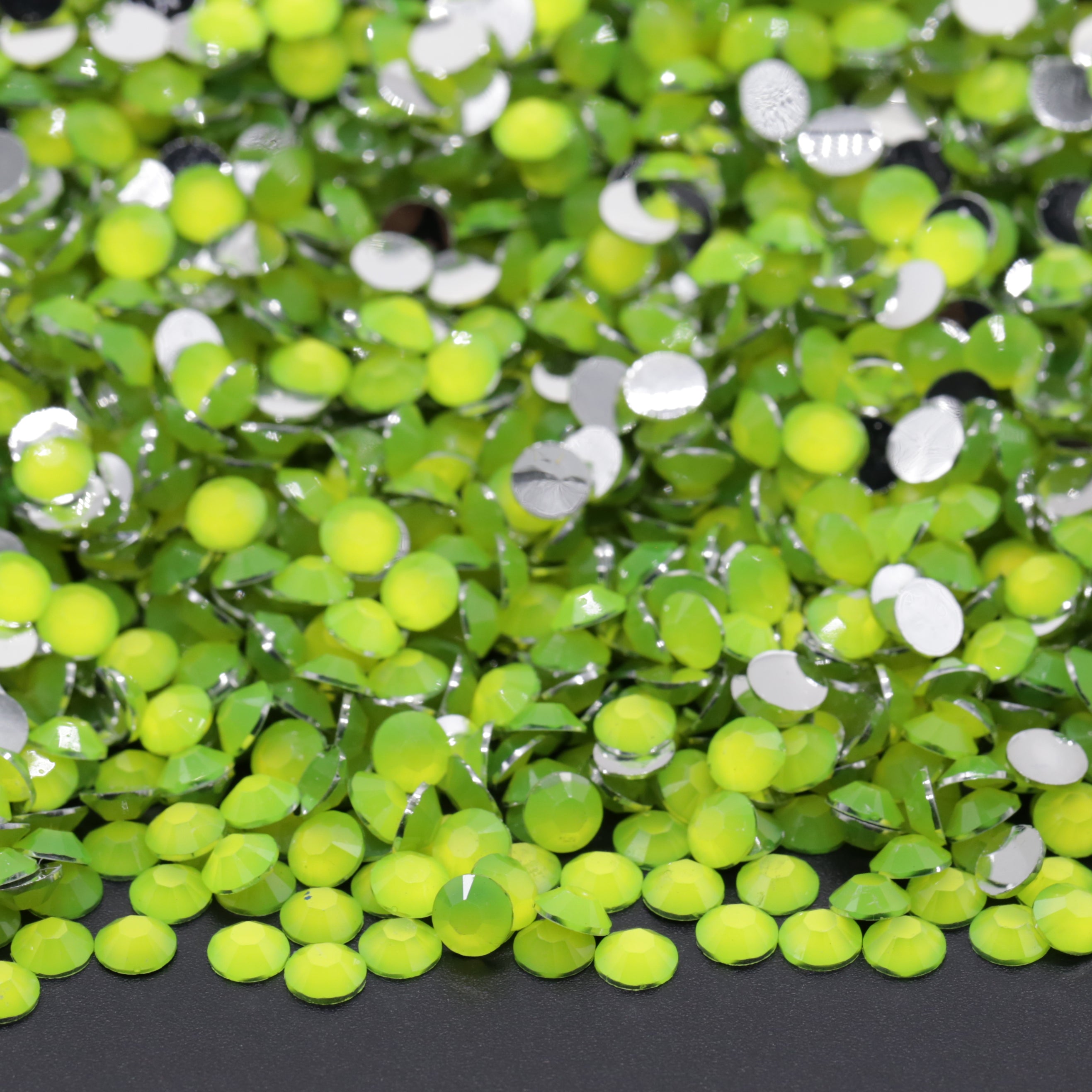 Neon Citrine Resin Rhinestones