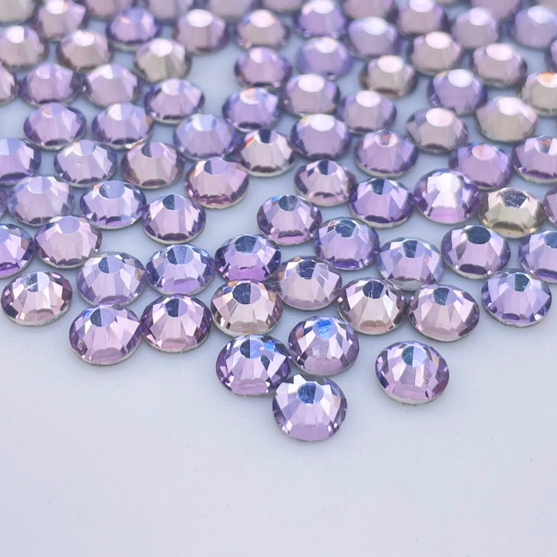 Pink Violet Glass Rhinestones