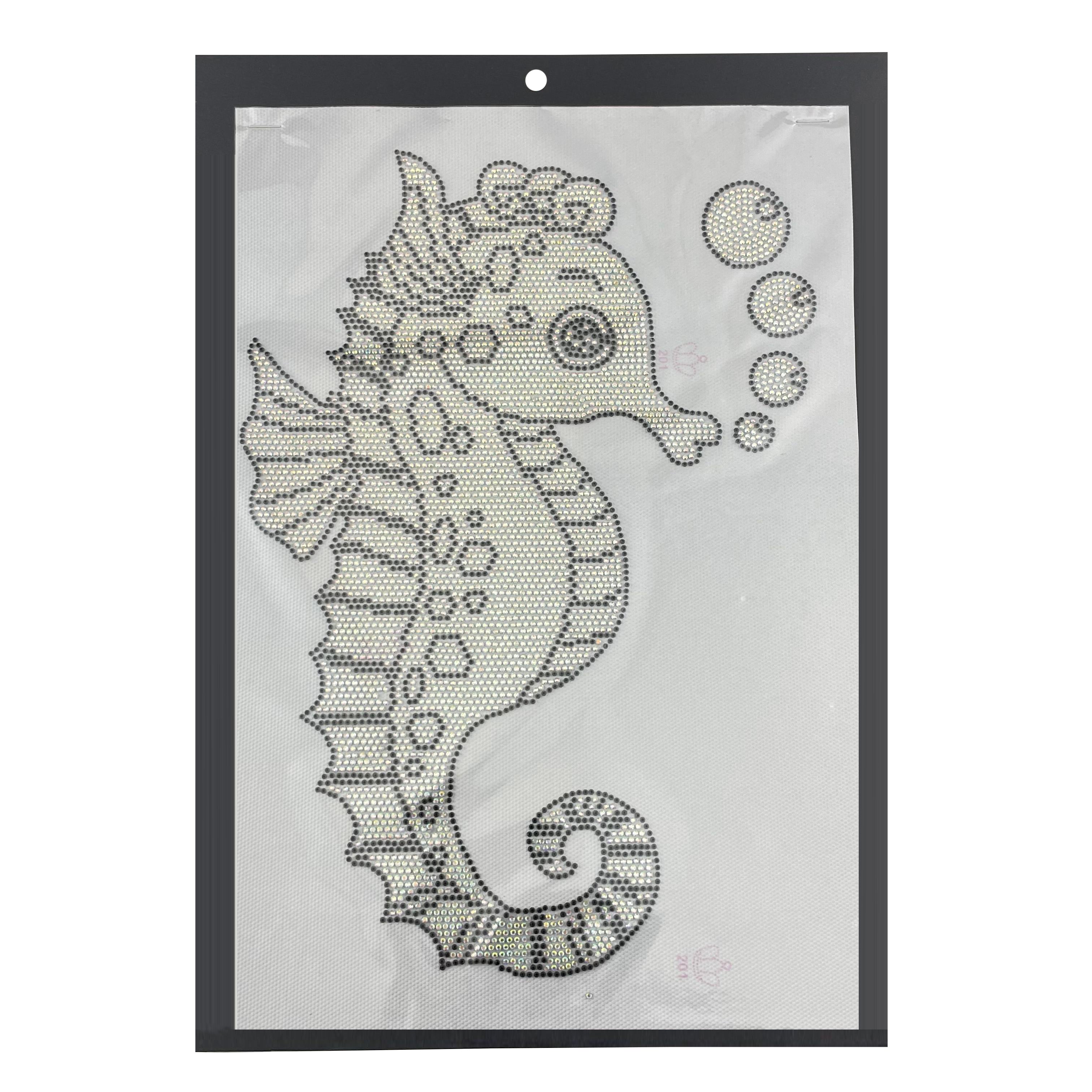 Seahorse Rhinestone Hotfix Transfer