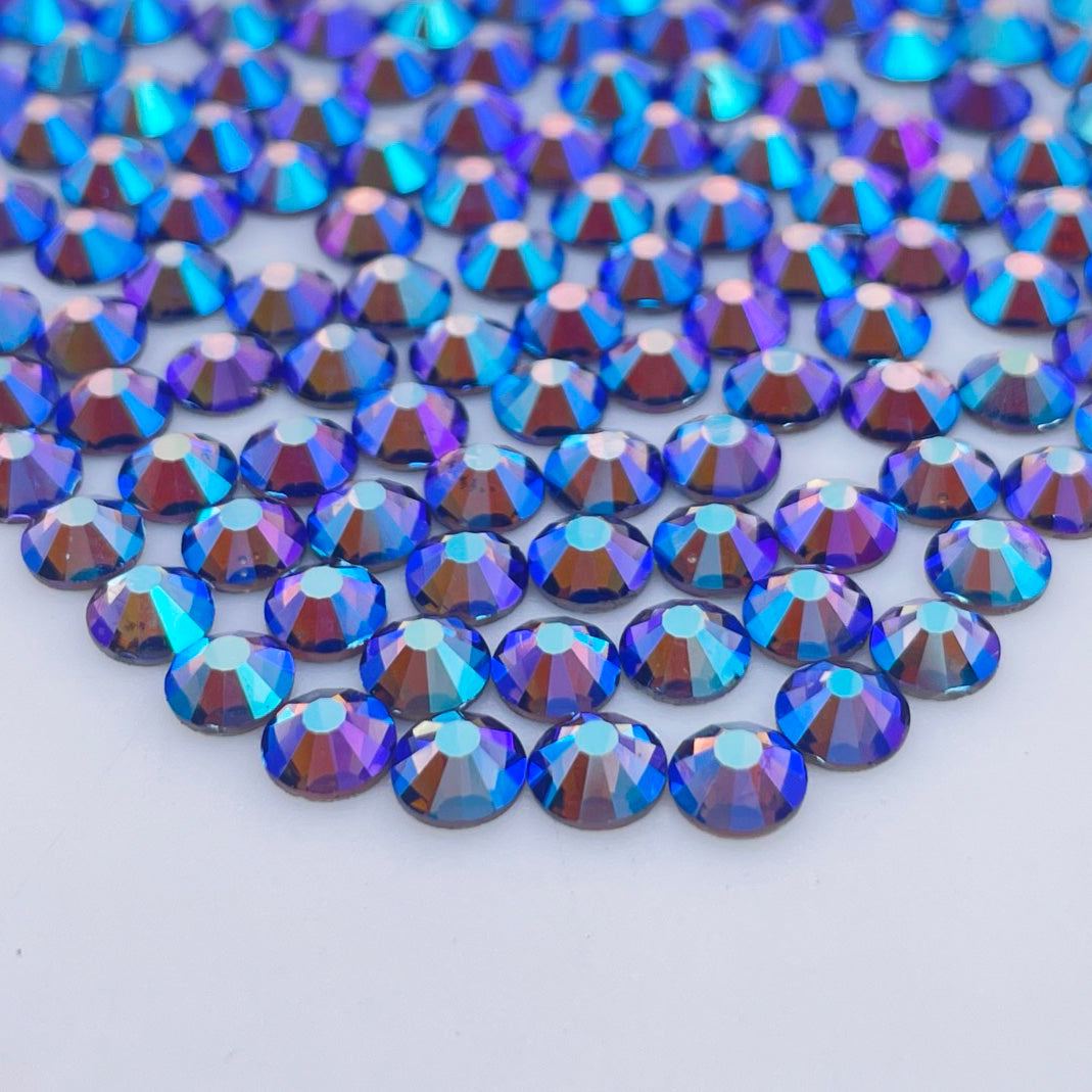 Tanzanite AB Glass Rhinestones