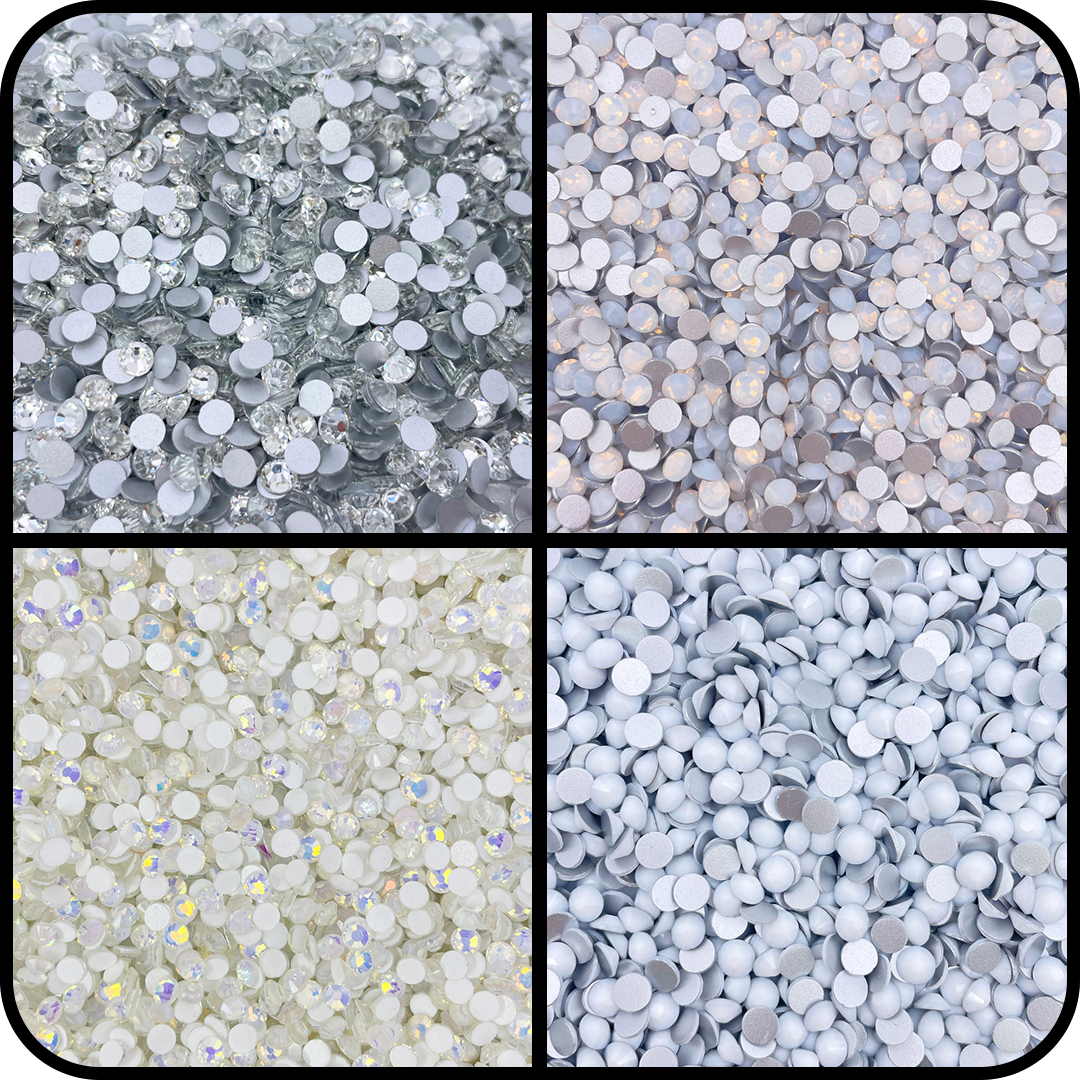 SS20 White Glass Rhinestone Bundle