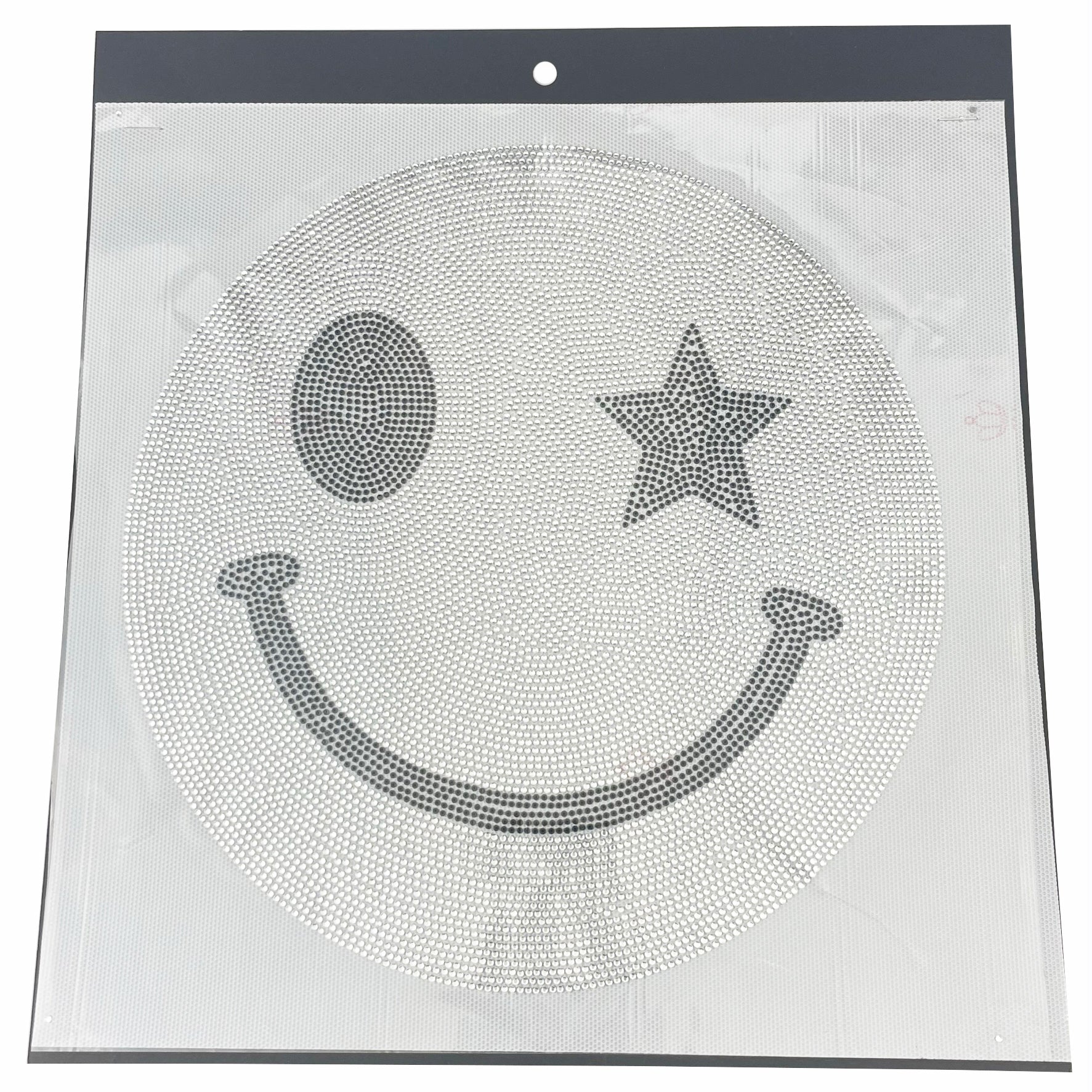 Star Smiley Face Rhinestone Transfer