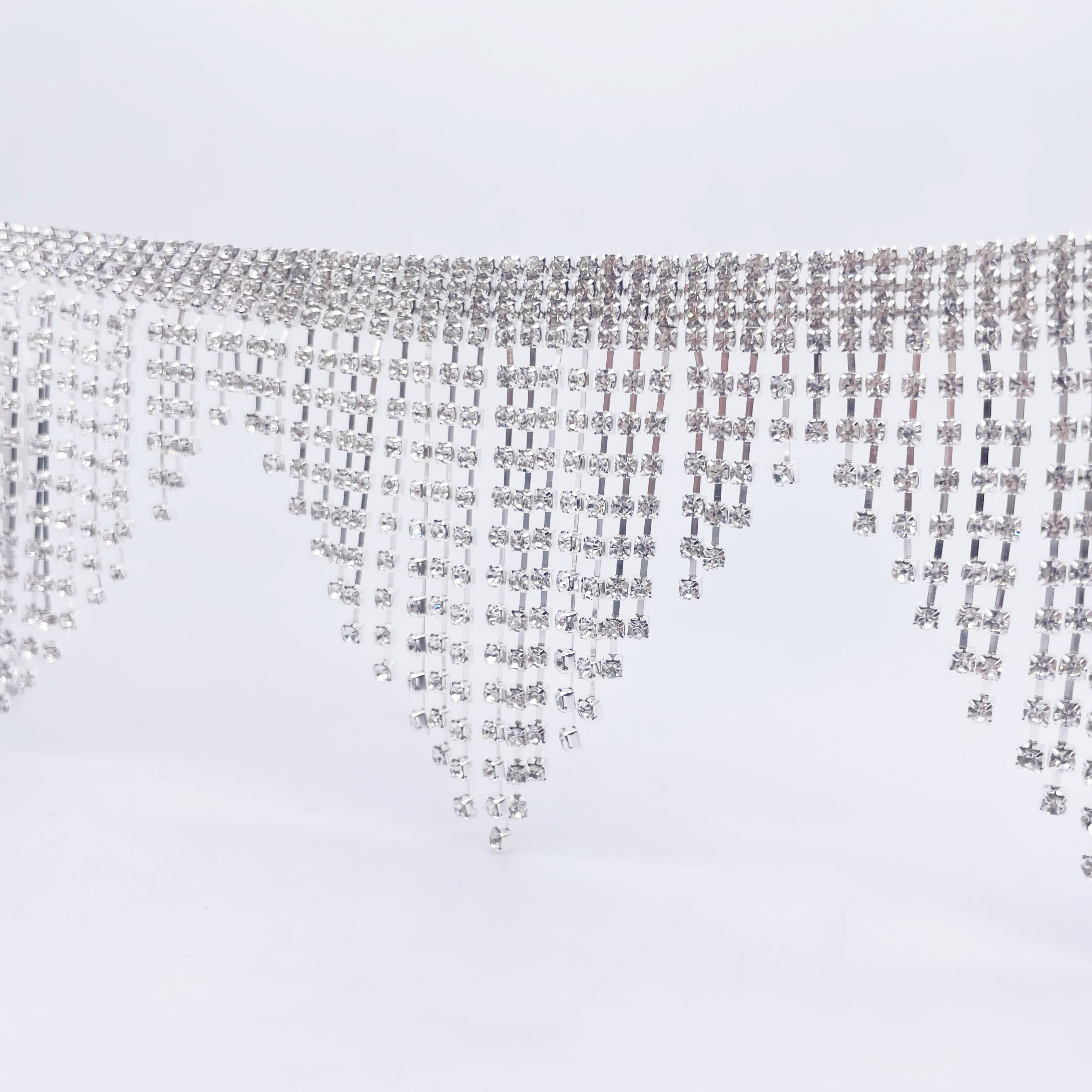 3" Rhinestone Fringe Trim | Crystal Trim