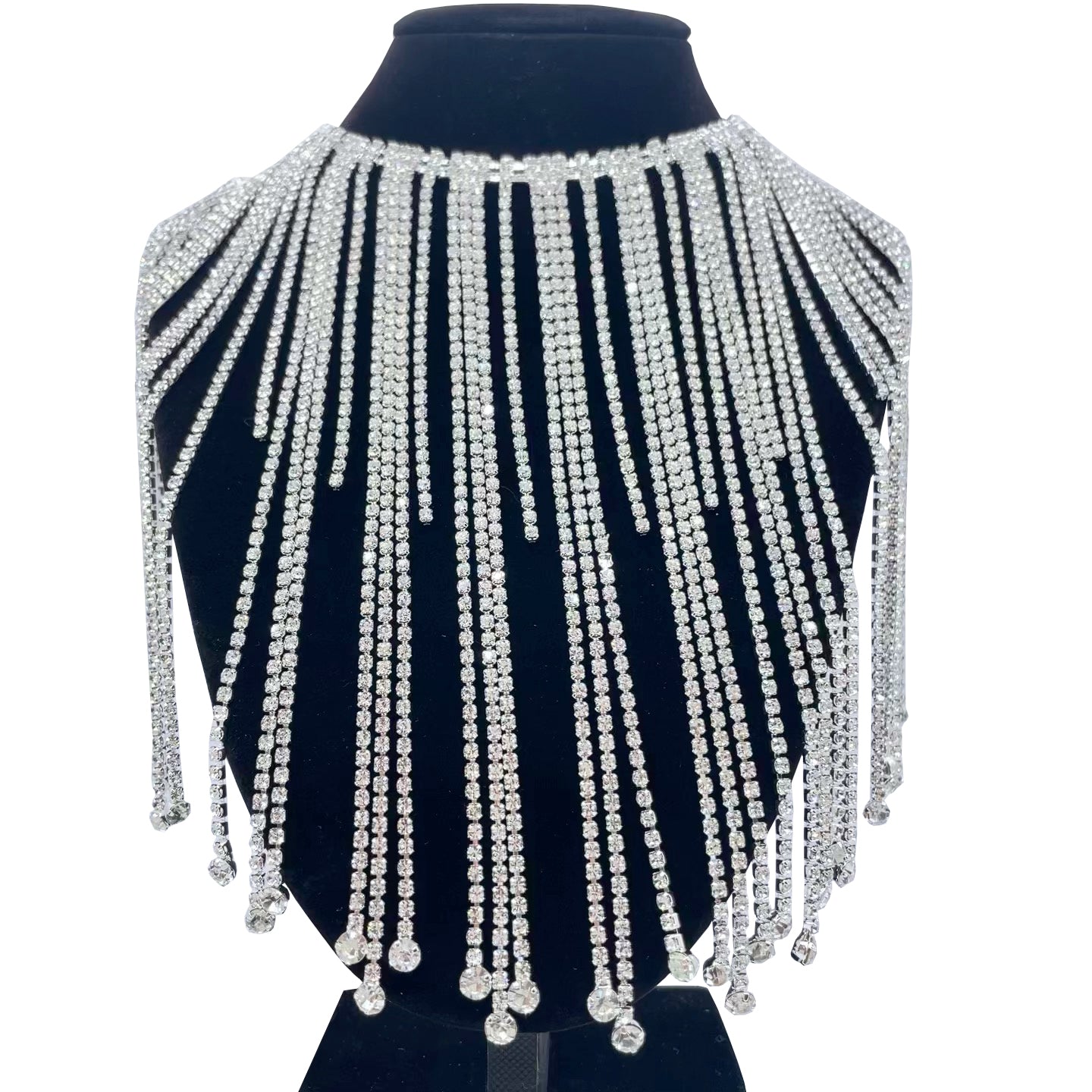 7" Rhinestone Fringe | Crystal Trim
