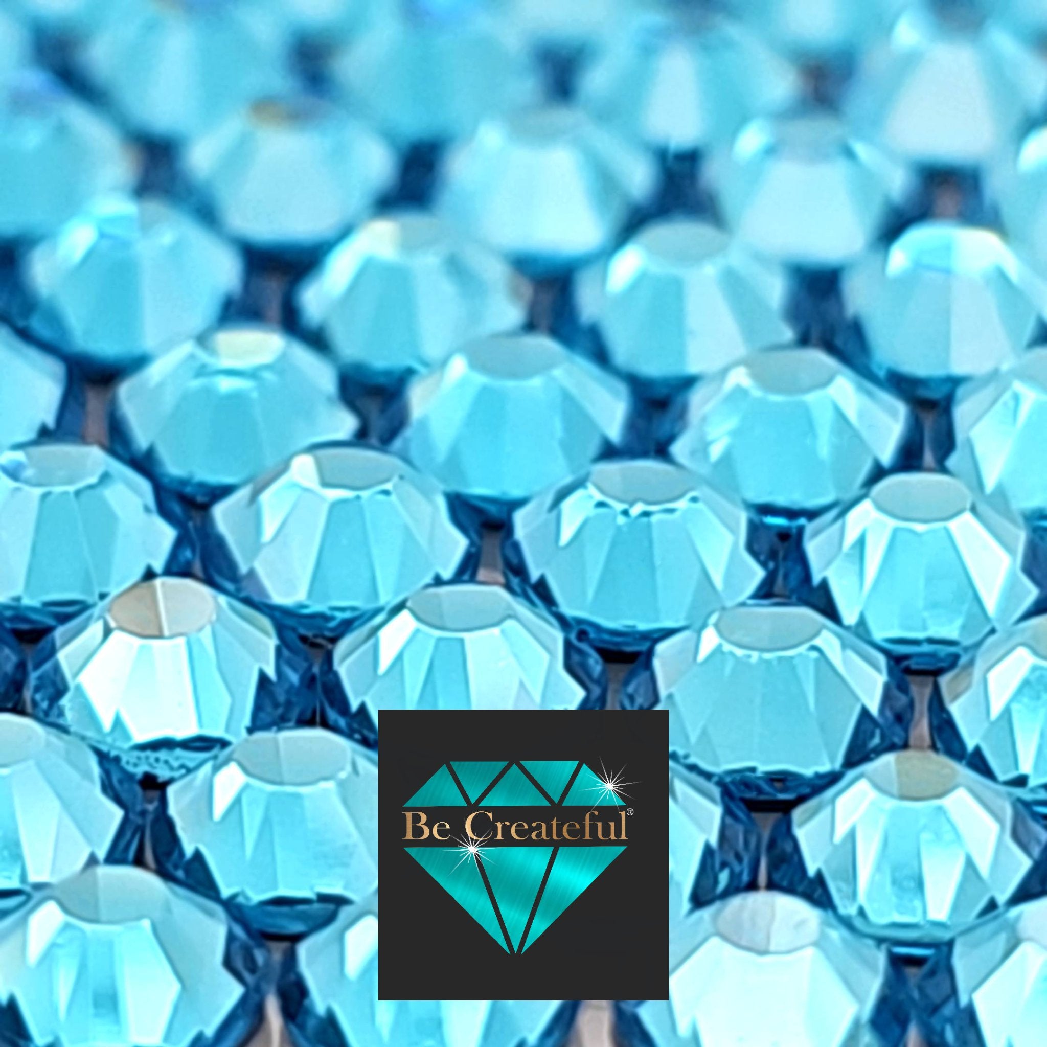 Aquamarine LUXE HOTFIX Rhinestones
