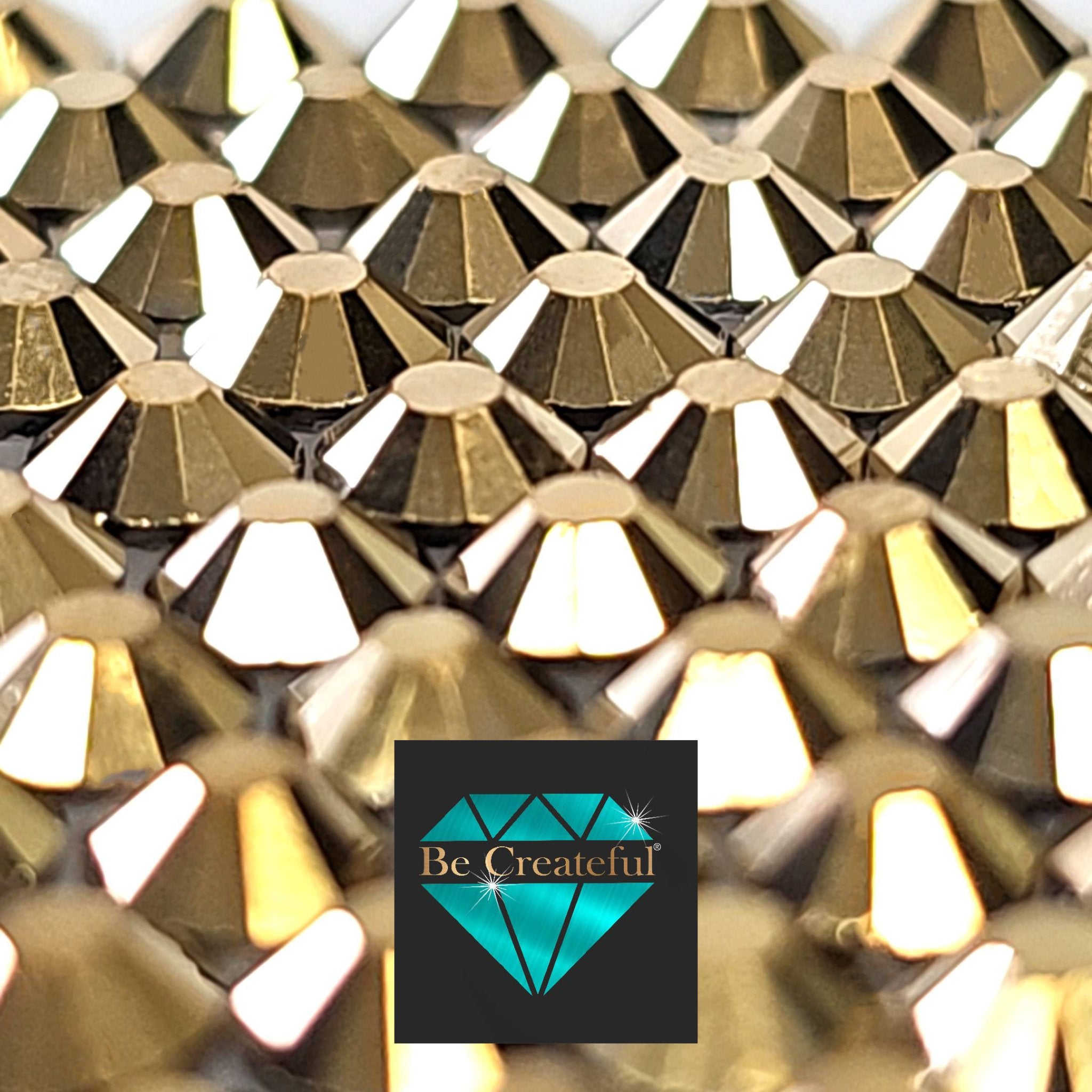 Aurum Gold LUXE HOTFIX Rhinestones