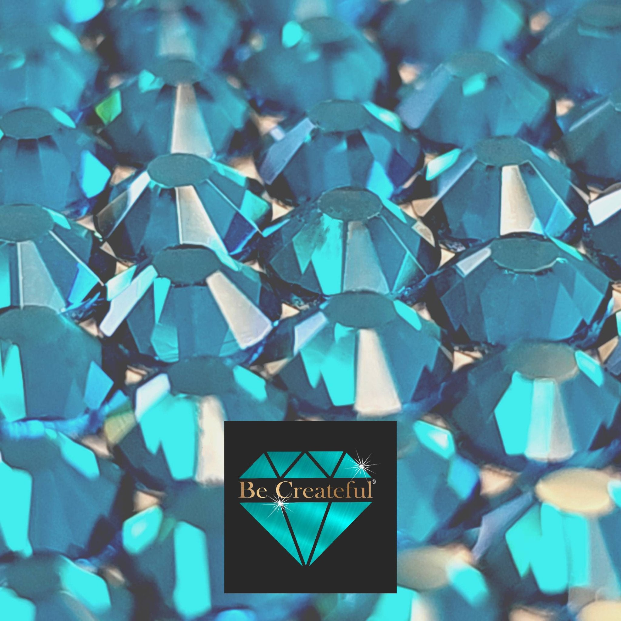 Blue Zircon LUXE HOTFIX Rhinestones