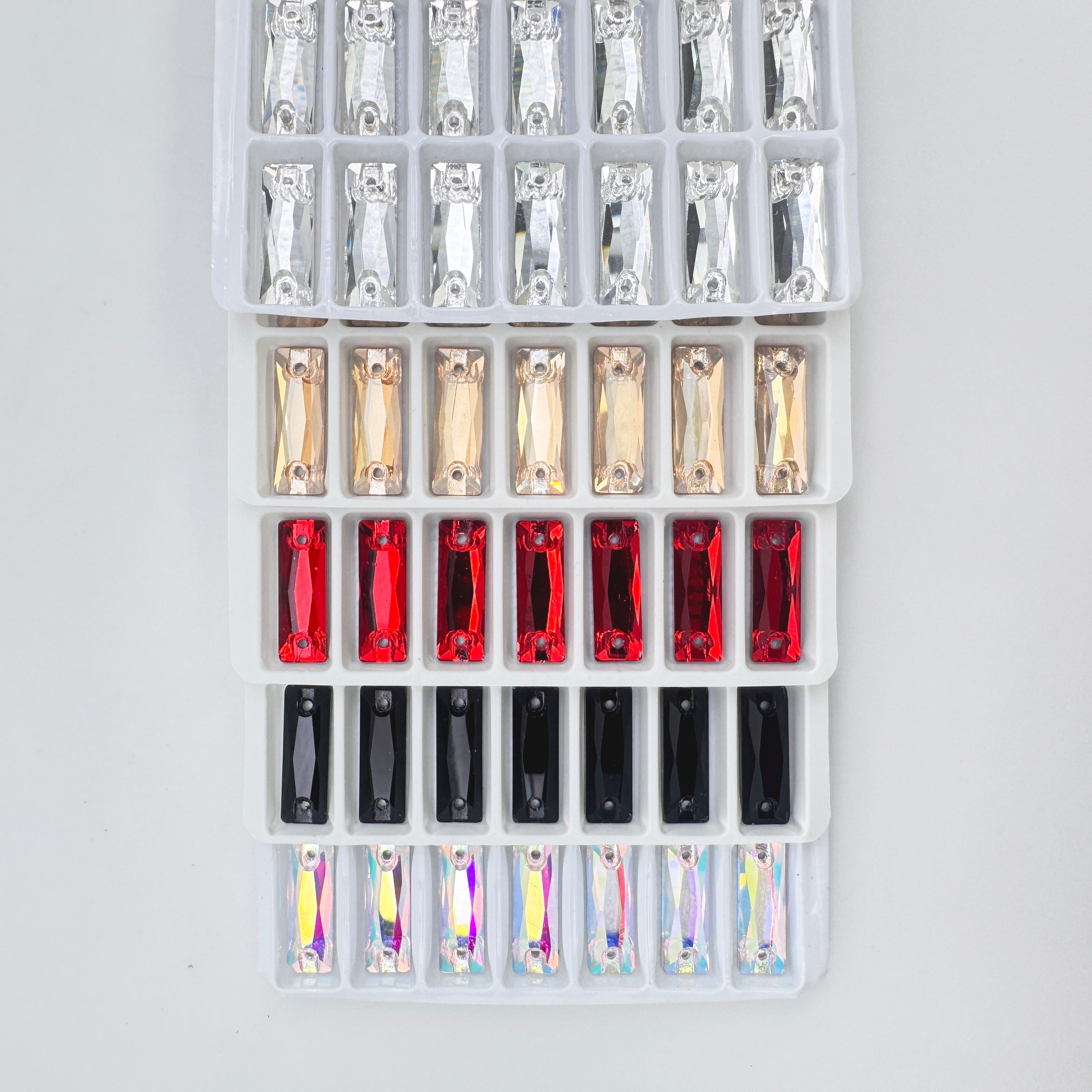 Rectangle | 6*18mm | Flatback Rhinestones