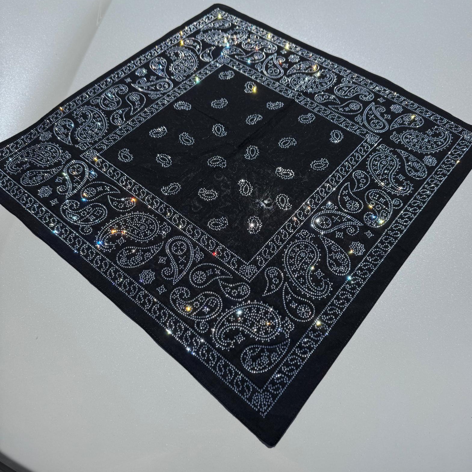 Rhinestone Paisley Bandana