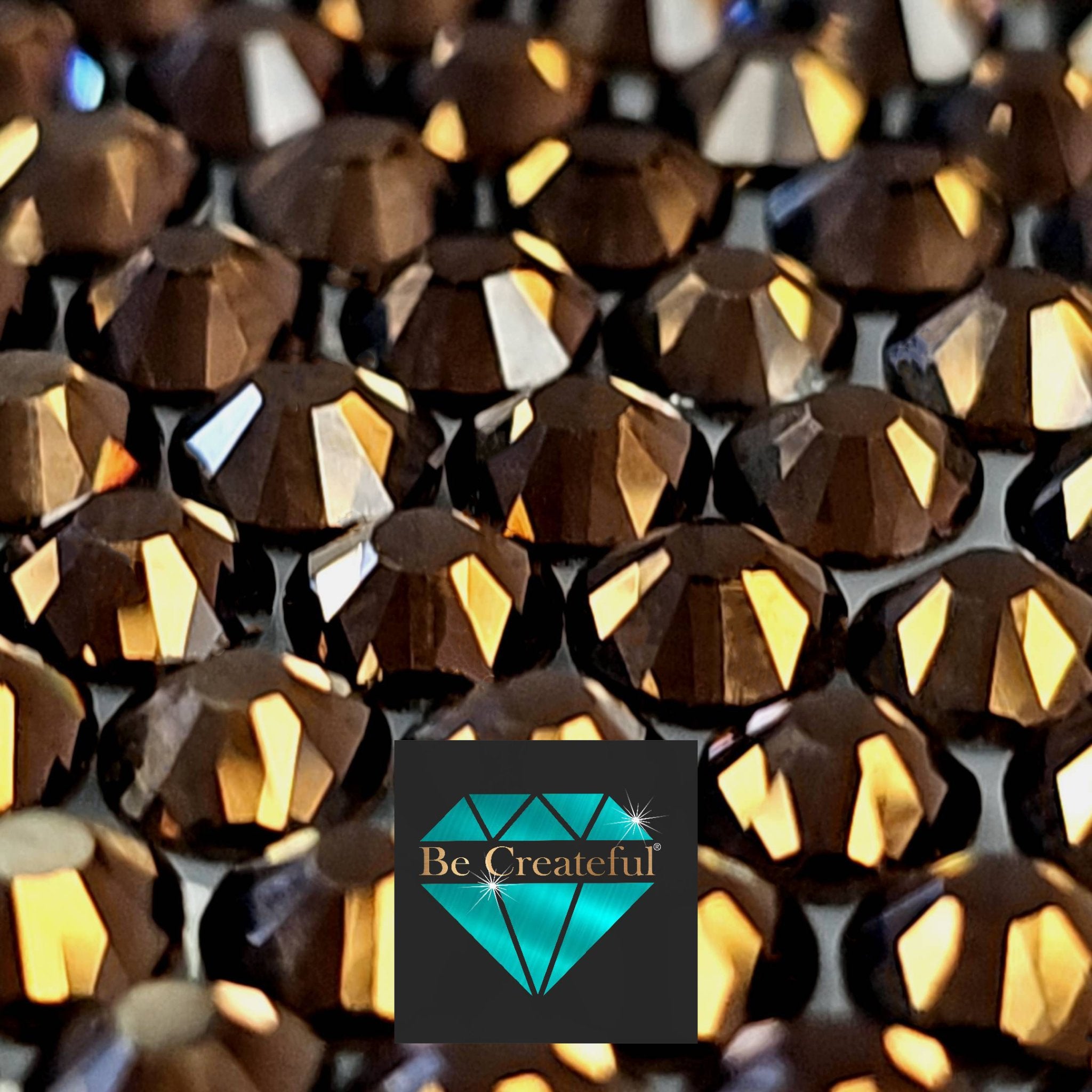 Smoked Topaz LUXE HOTFIX Rhinestones