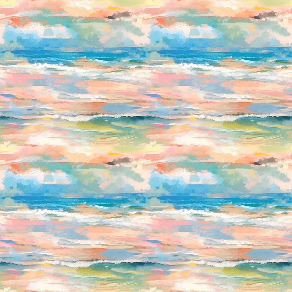 Claude Monet Waves Fabric