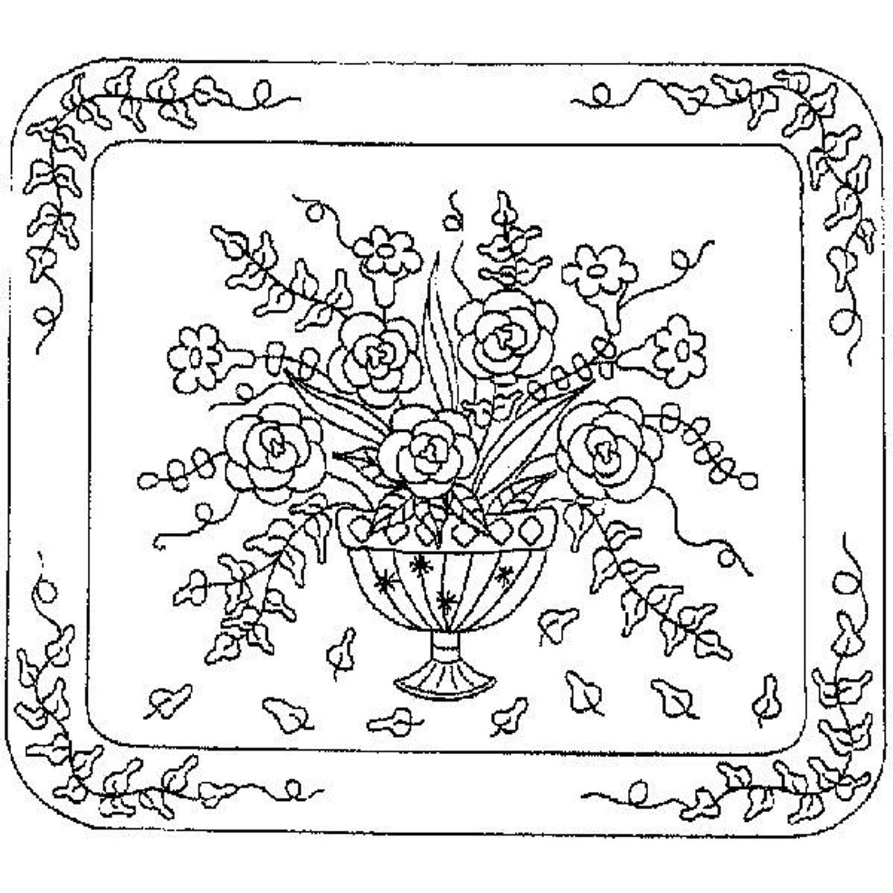 Grandmother's Compote Rug Pattern