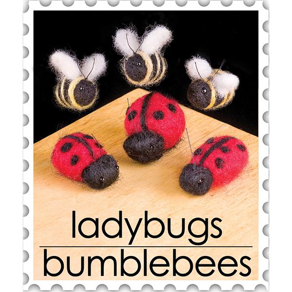 WoolPets Needle Felting Kit - Ladybug and Bees