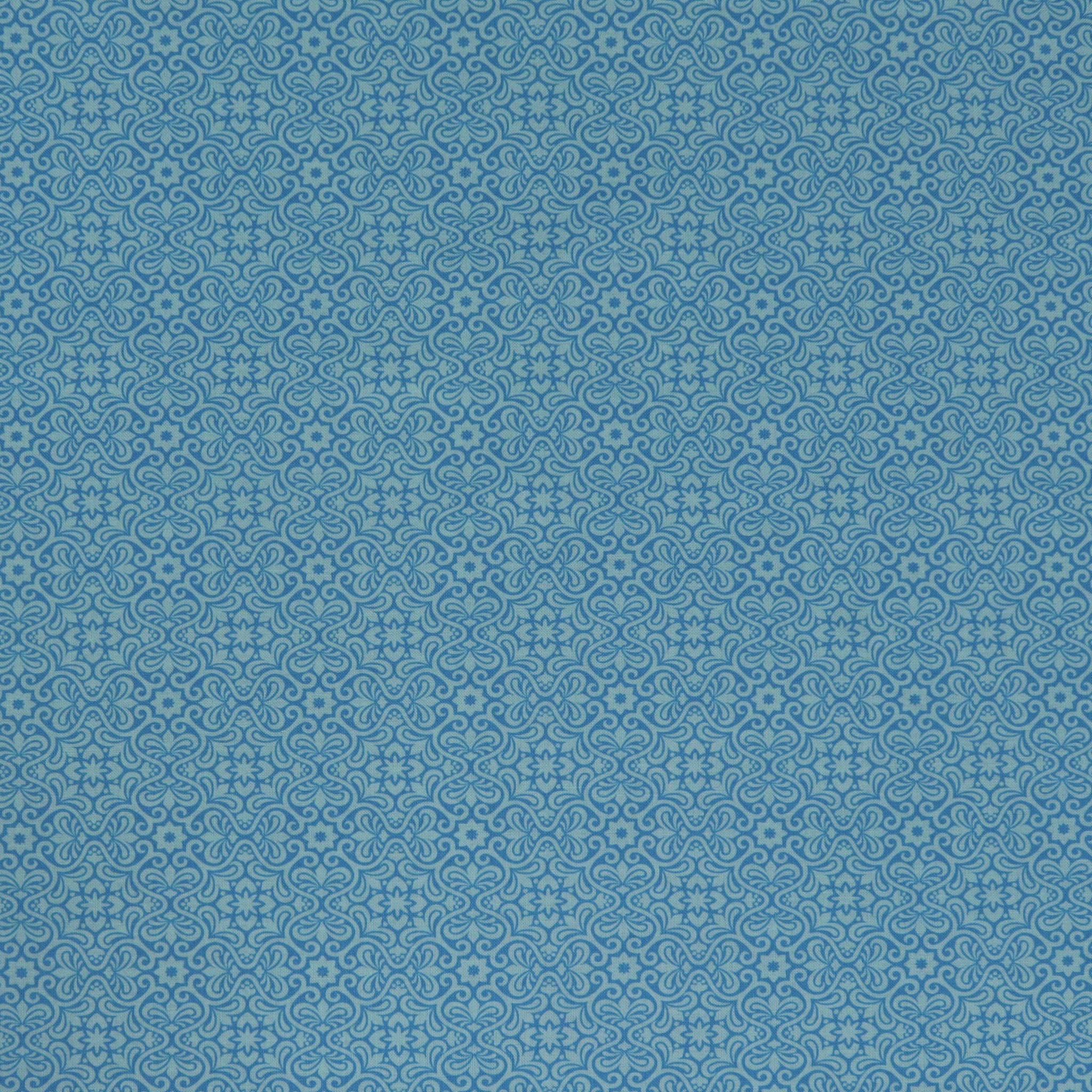 Transparency Watercolors Fabric Collection - Damask Bluebell