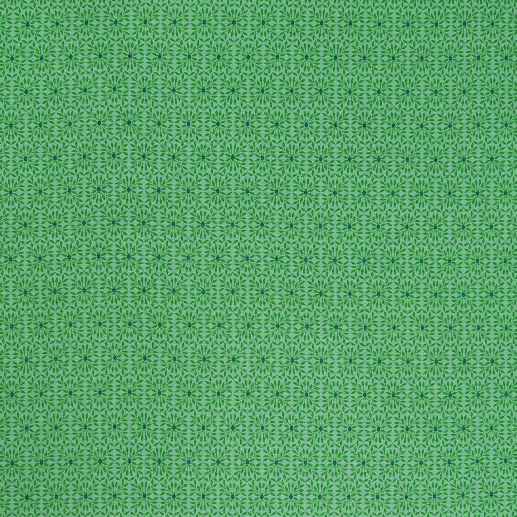 Transparency Watercolors Fabric Collection - Leaves Mint