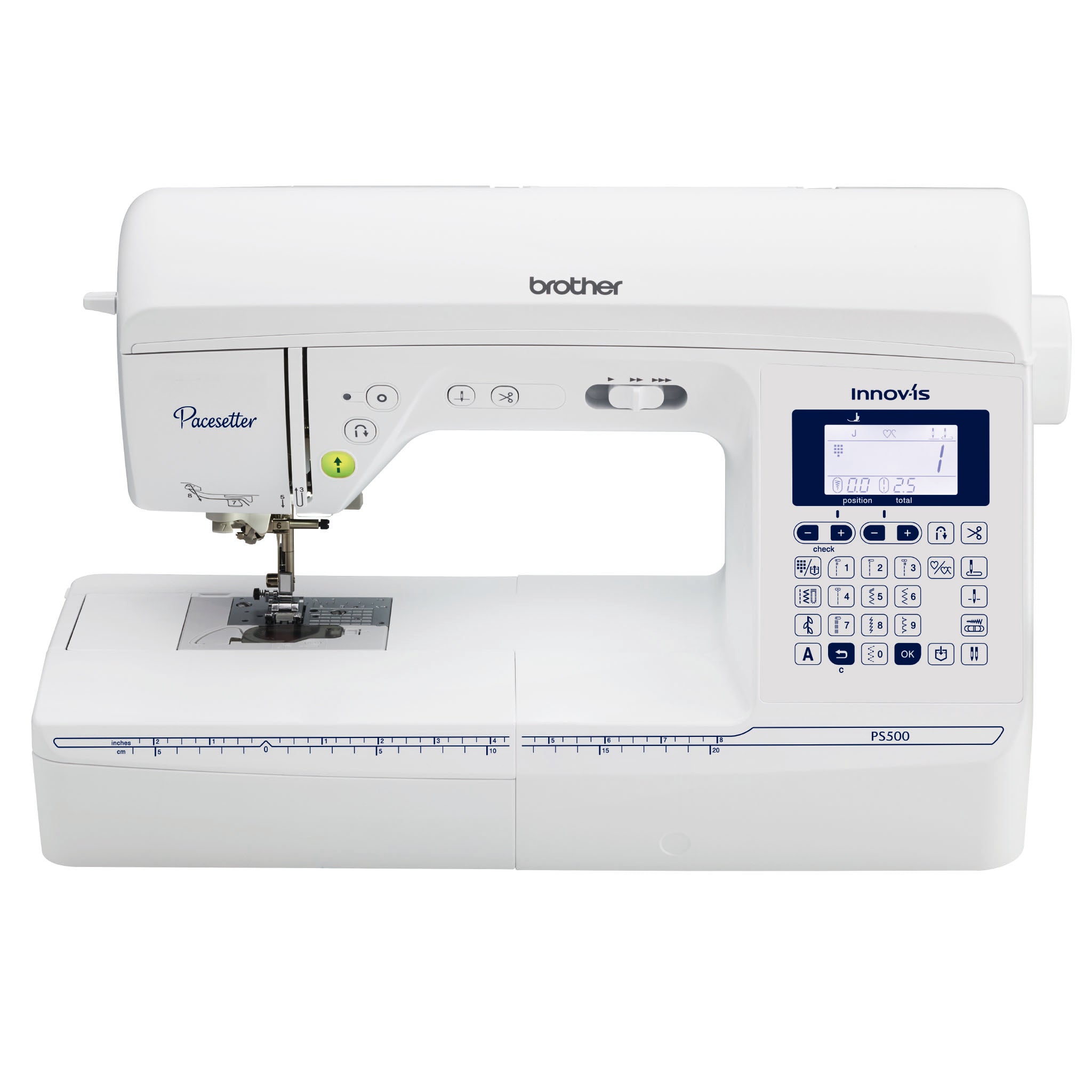 Open Box Brother Pacesetter PS500 Computerized Sewing Machine