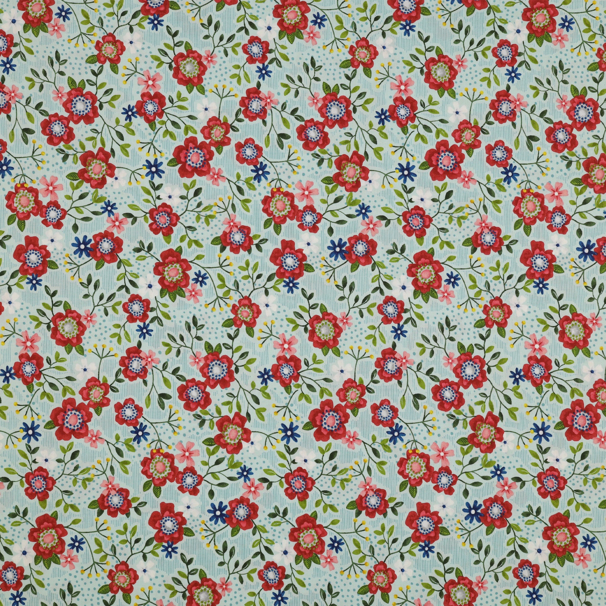 Wander Lane Fabric Collection - Primrose Path Aqua