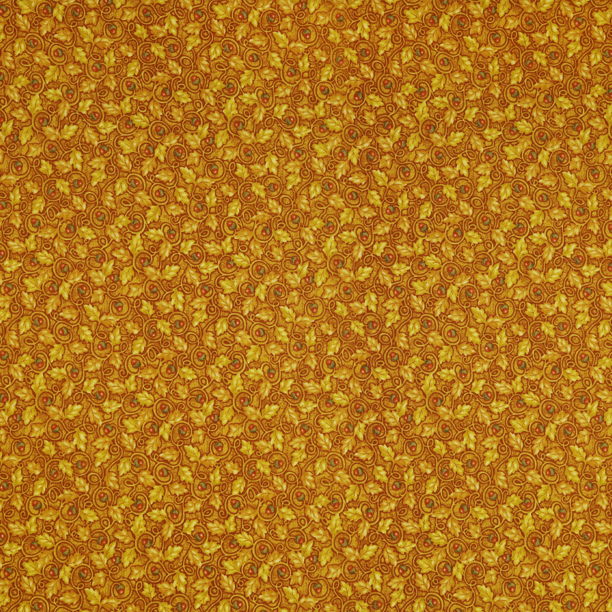 Wander Lane II Fabric Collection - Acorns Gold