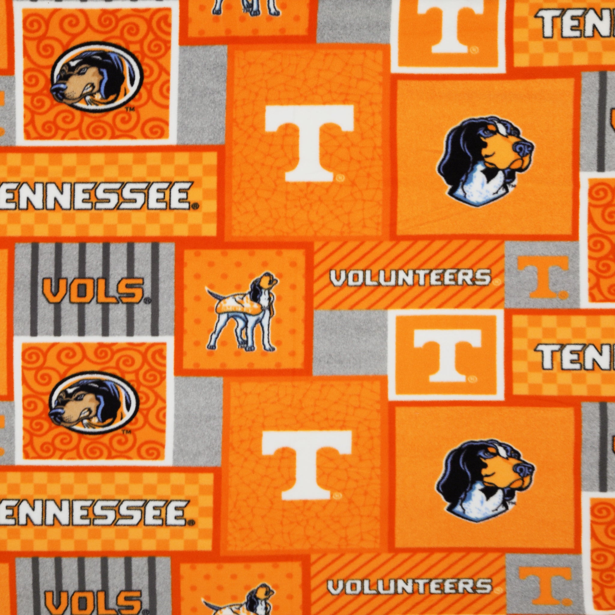 Tennessee Vols College Patch in Fleece