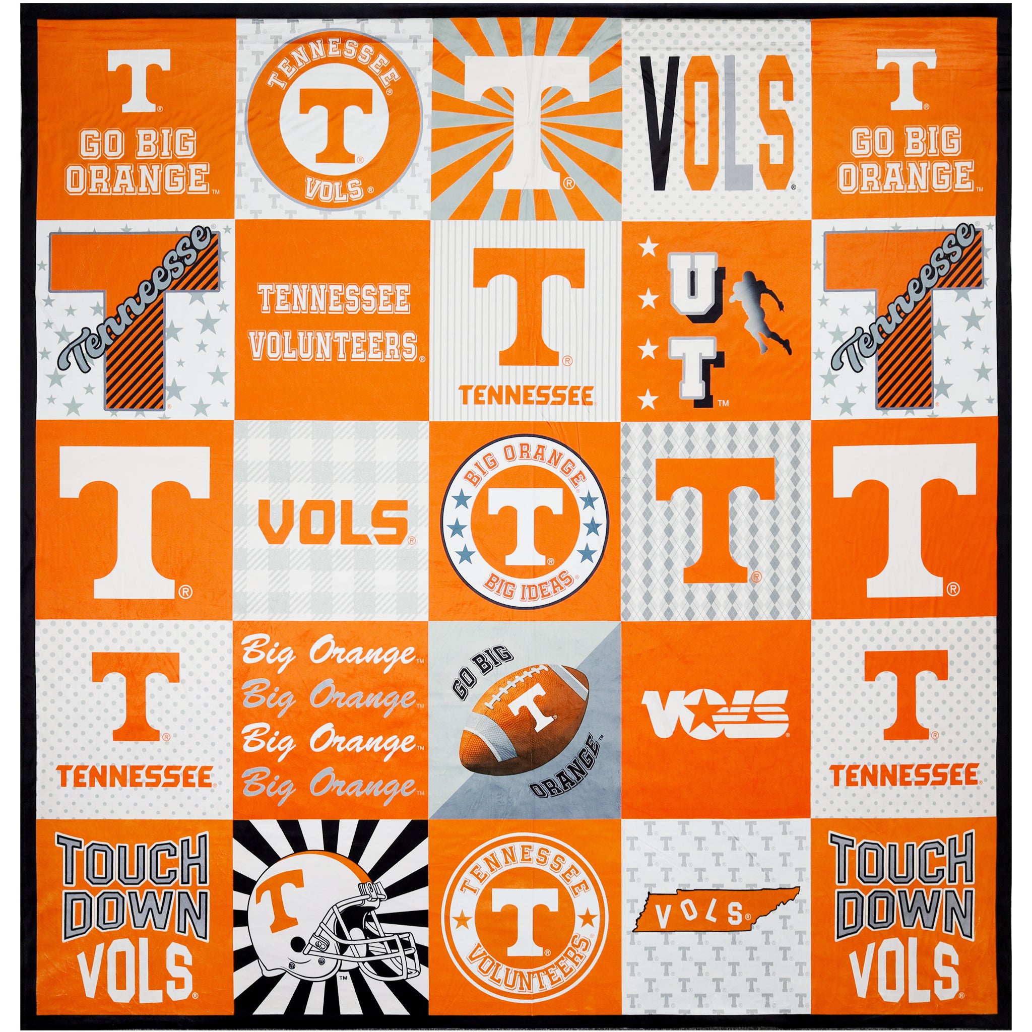 Tennessee Vols Collegiate Minky T-Shirt Panel - 60" x 60"