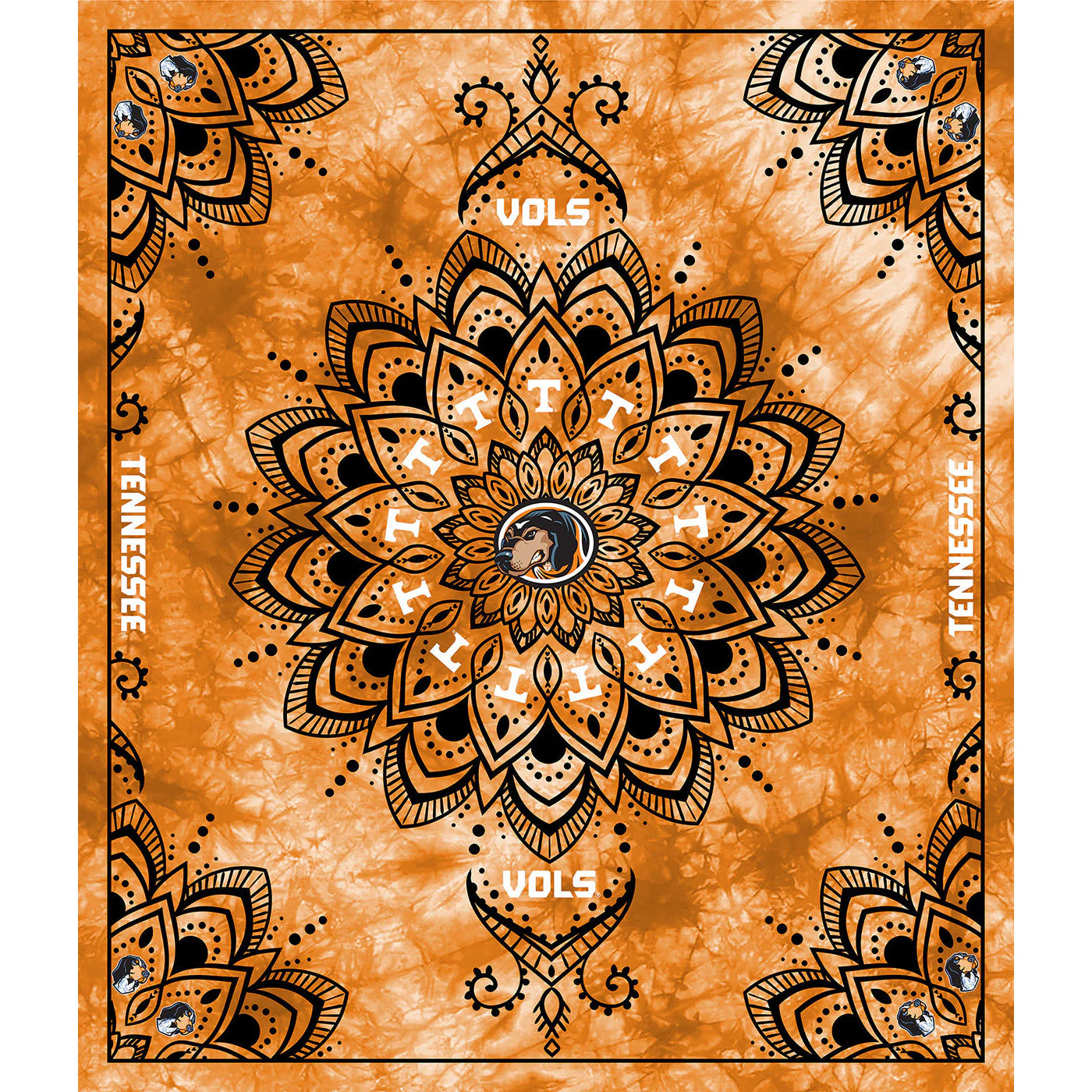 Tennessee Vols NCAA Collegiate Minky Tapestry Panel