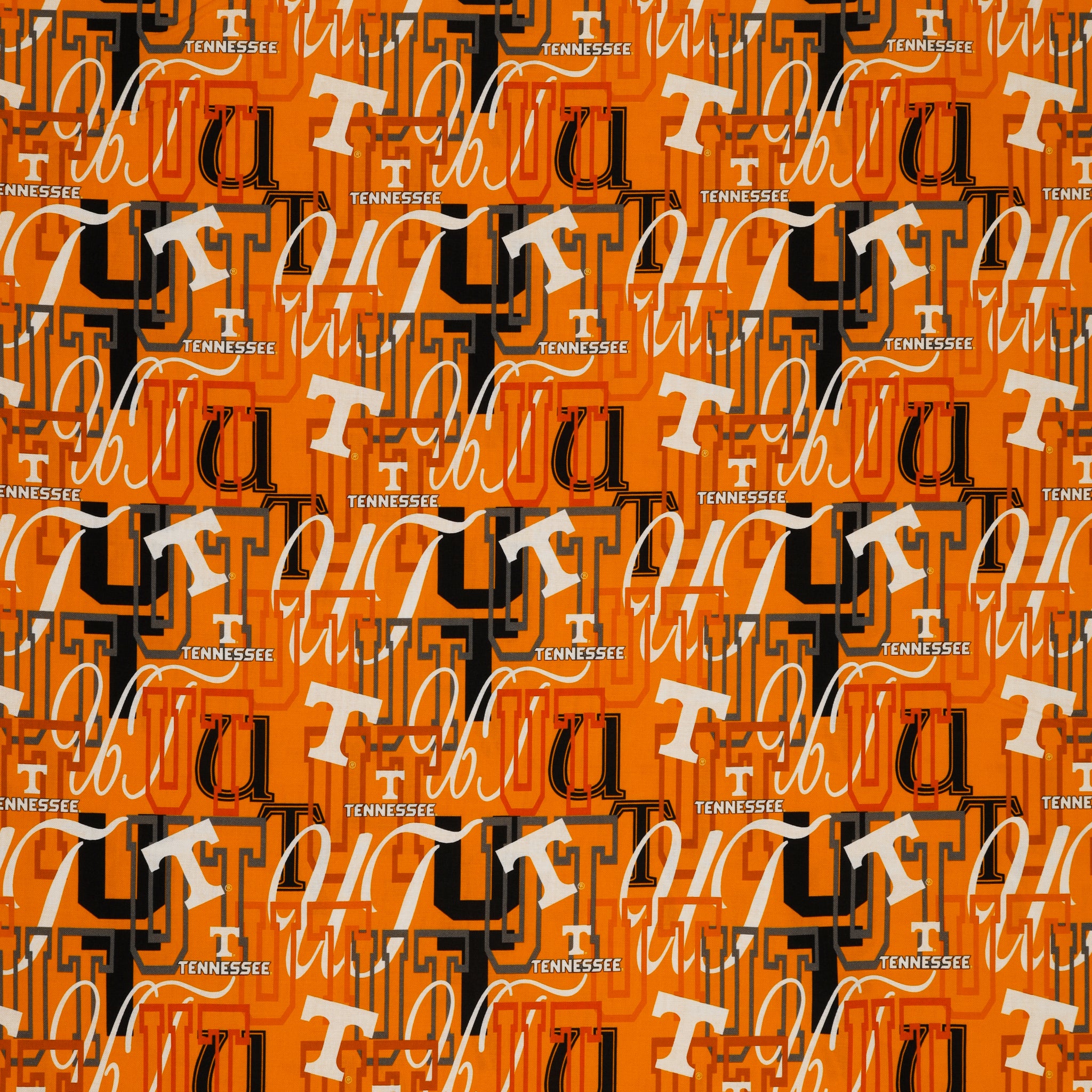University of Tennessee Letters Fabric