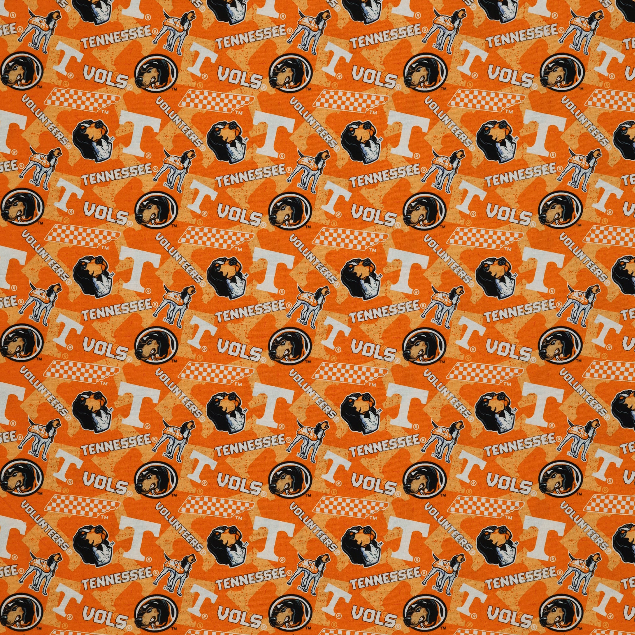 University of Tennessee Tone on Tone Fabric