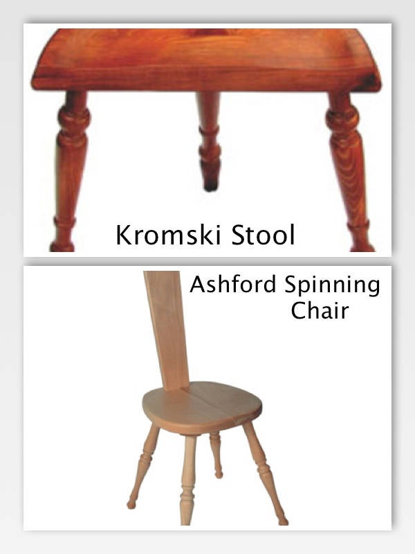 Kromski & Ashford Spinning Stool Chair You Choose Finish