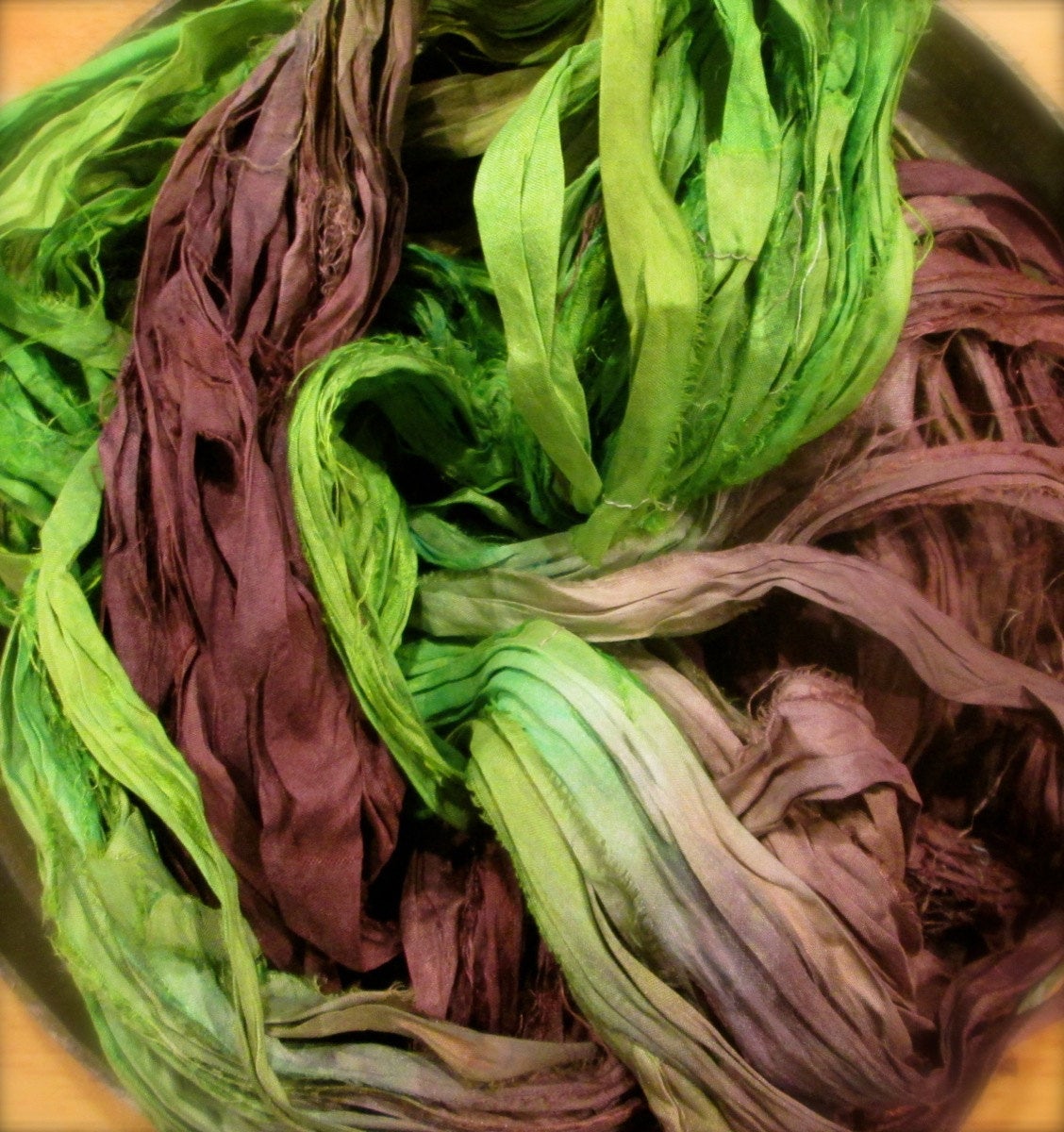Leapfrog Recycled Sari Silk Ribbon