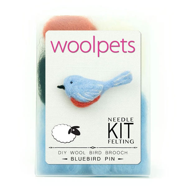 WoolPets Needle Felting Kit - Bluebird Pin