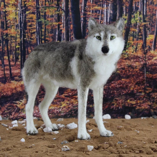 World of Wool Felting Kit - Winston the Wolf