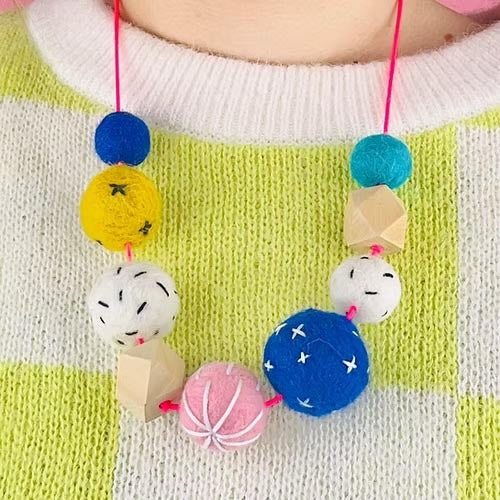Wet Felting Kit - Bead Necklace