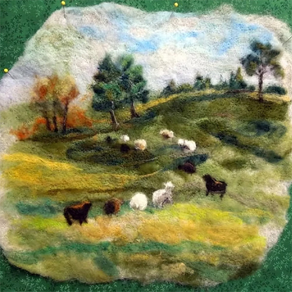 MORMOR Felting Kit - Green Pastures
