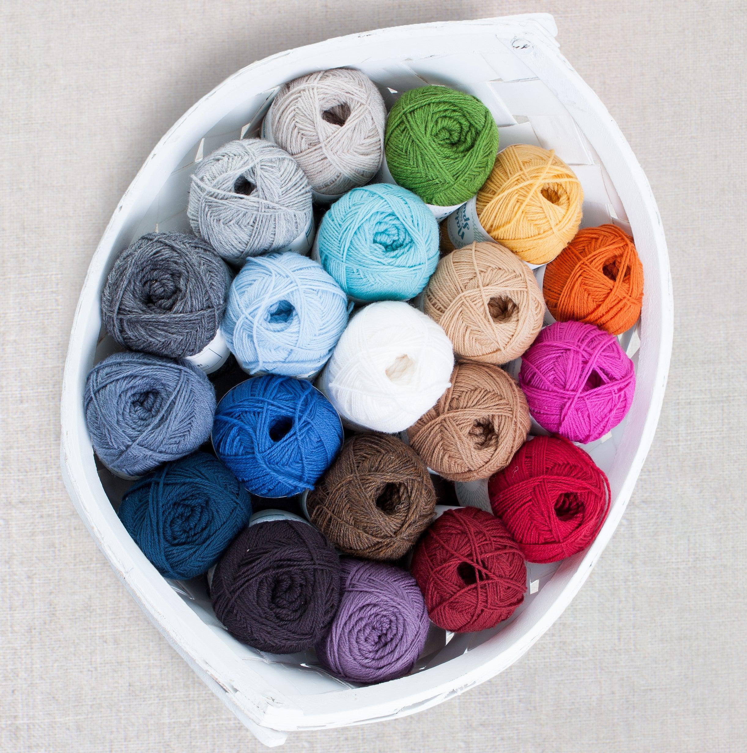 Lana Boulce Worsted Weight Yarn | 180 Yards | 100% Wool Twisted around Nylon Cord