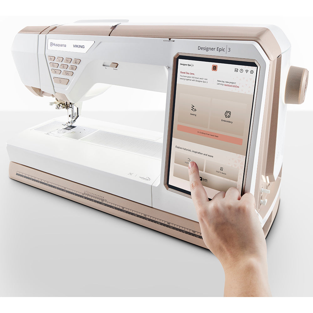 Husqvarna Viking Designer Epic 3 - Starlight Bronze with Qualified Trade