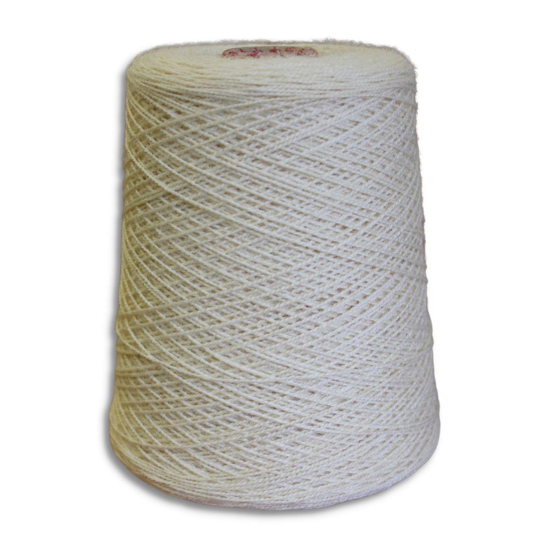 Jagger Spun Rug Warp Wool Undyed 3/4 Count 1lb Cone | 747 Yards