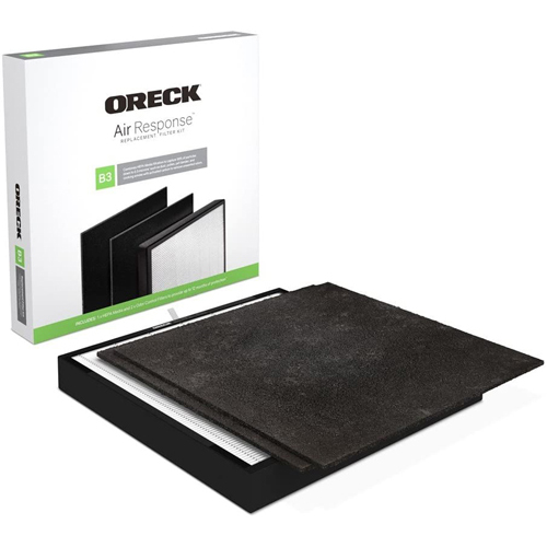 Oreck Certified HEPA Media + Odor Control Replacement Filter Kit Type B3 AK46002 for Air Response Large WK16002