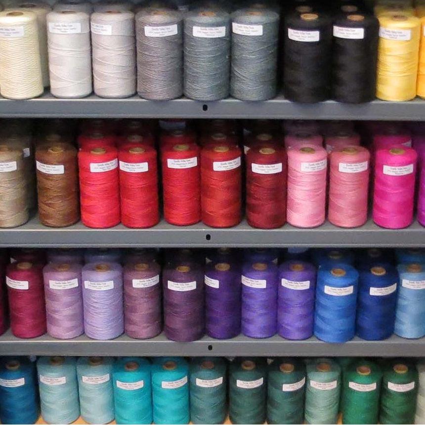 Jagger Spun Green Line Yarn Cones | 3/8 Sport Weight | 1lb Cone, 1,490 Yards | 100% Organic Merino Wool