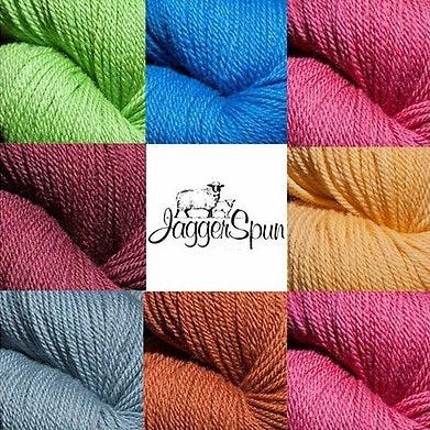 Jagger Spun Maine Line Yarn Cones | 3/8 Sport Weight | 1lb Cone, 1,490 Yards | 100% Wool