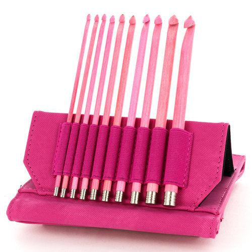 Lykke Blush 6" Crochet Hook Set with Carrying Case | 10 Crochet Hooks Size US E - M
