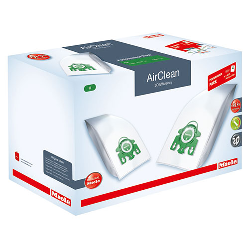 Miele Performance Pack - AirClean 3D Efficiency FilterBags Type U + HA30 HEPA Filter