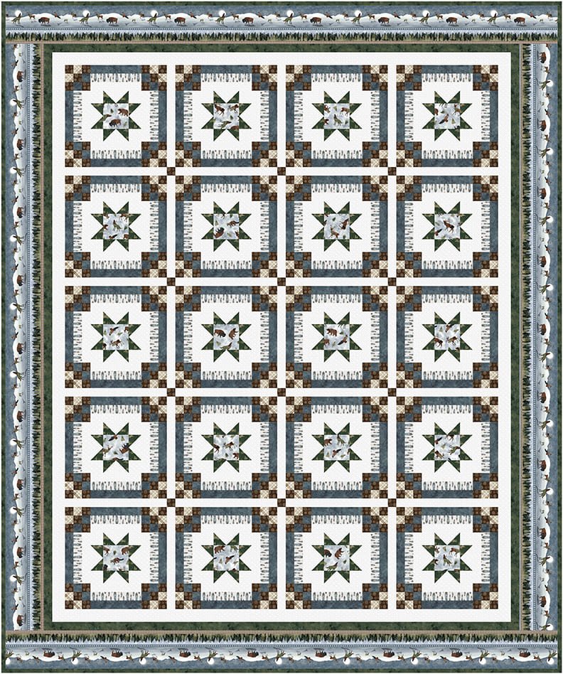 Moonlit Stroll Grassland Wonders Quilt Kit