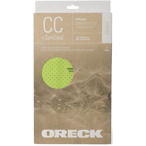 Oreck AK1CC6A Type CC Vacuum Cleaner Allergen Bags