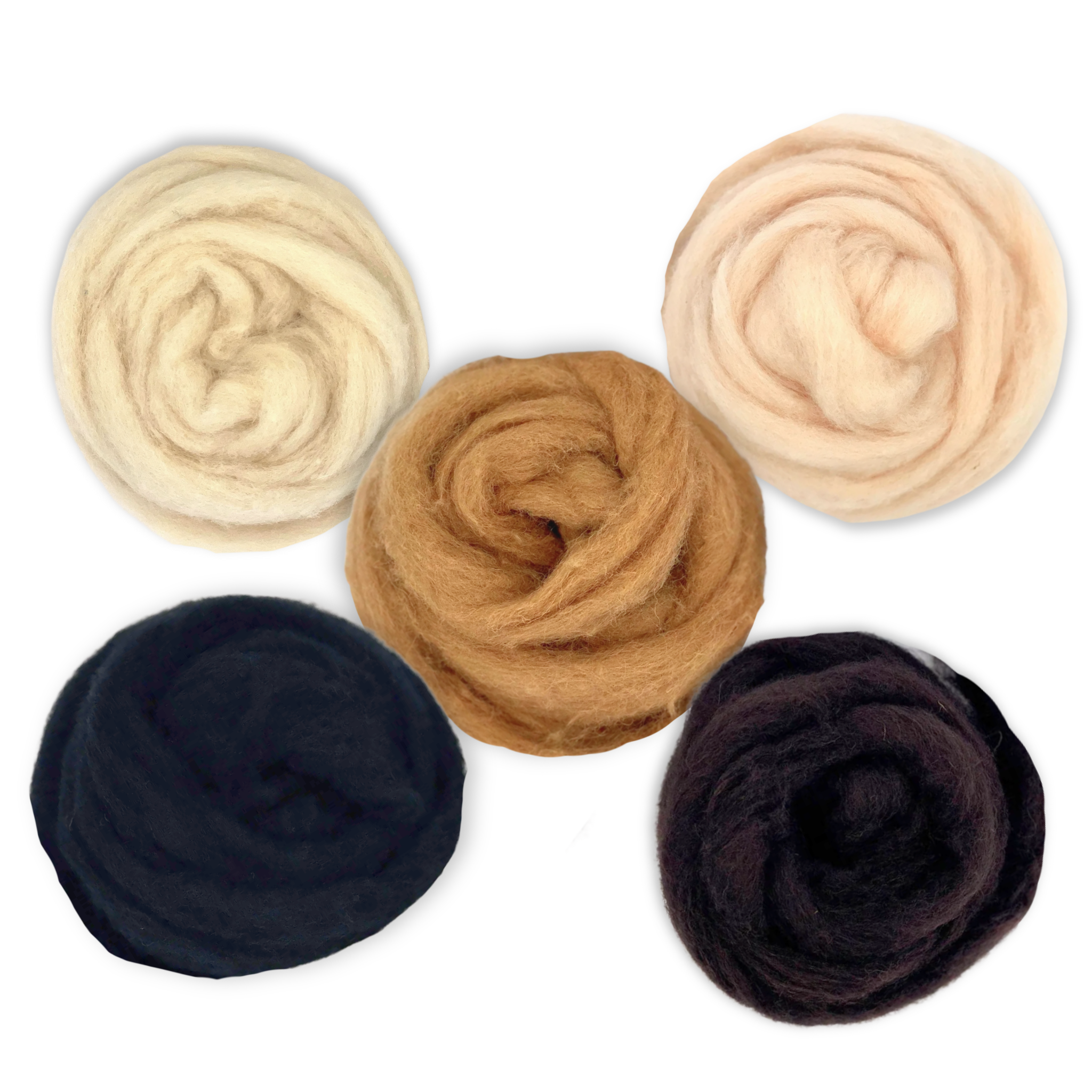 Animal Classics Carded Corriedale Wool Sliver Variety Pack