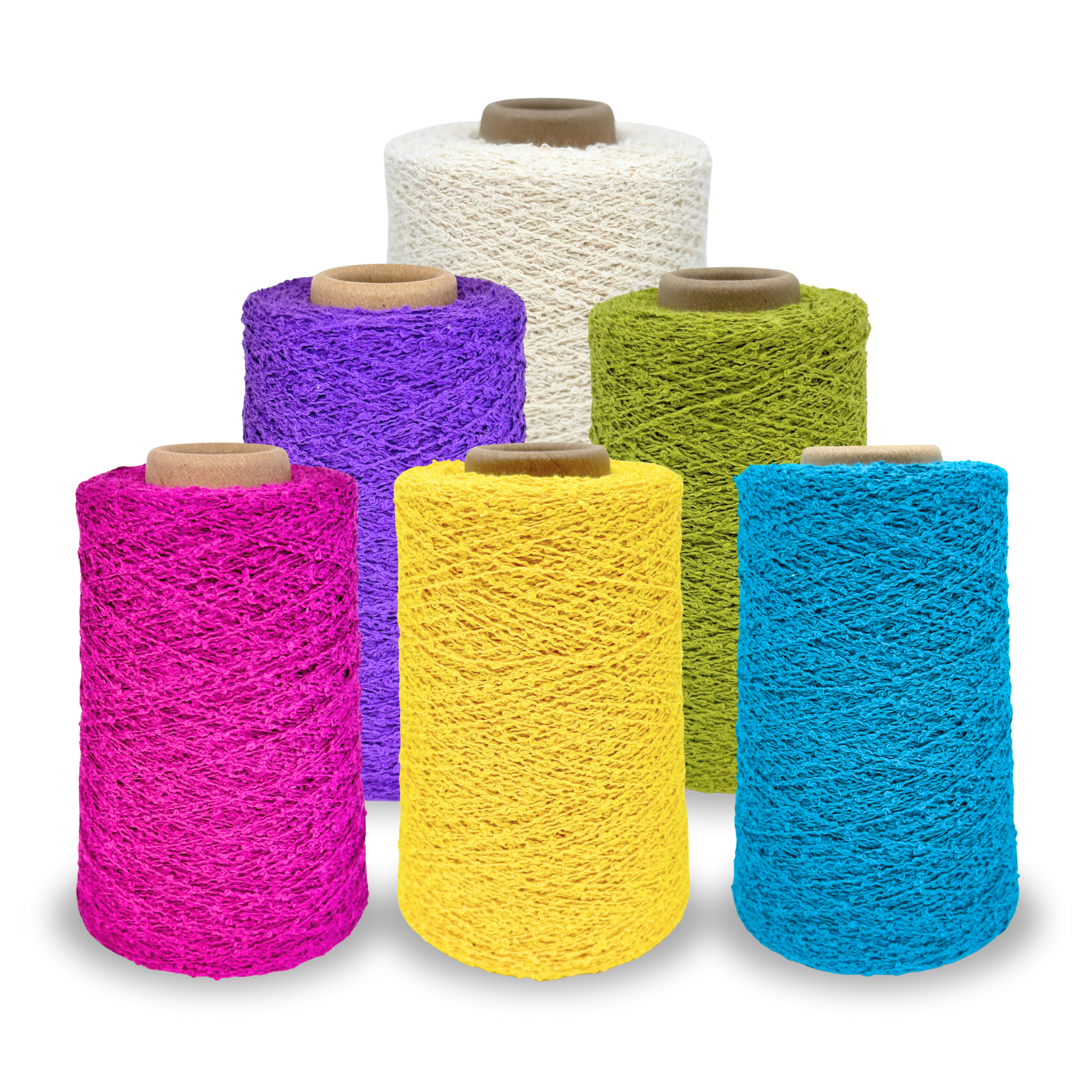 Lofty Cotton Boucl Yarn | 1lb Fingering Weight Cone